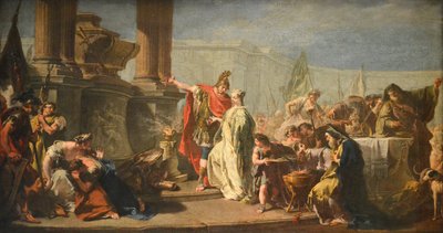 Polyxena before the Tomb of Achilles by Giambattista Pittoni